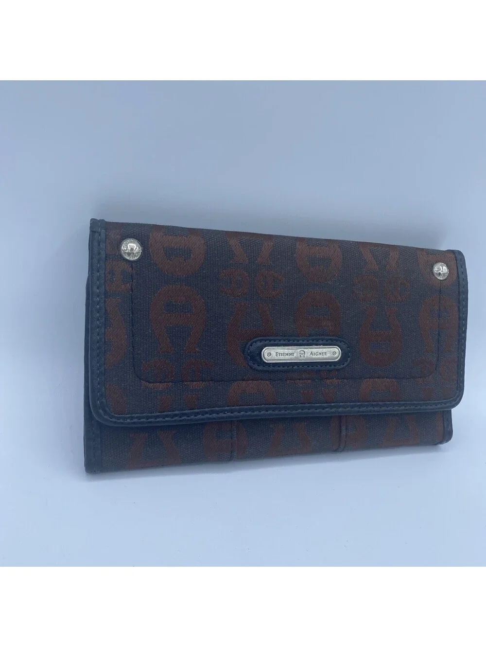 Etienne Aigner Checkbook wallet 7.75 in